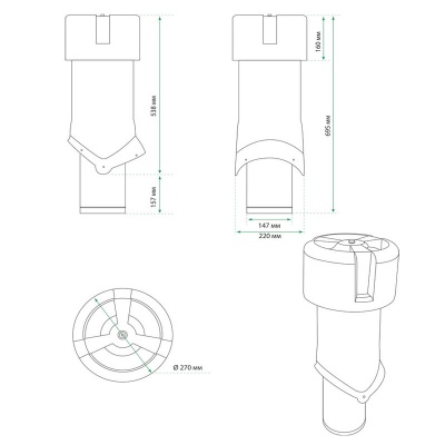 ����� ���������� Krovent Pipe-VT 150is